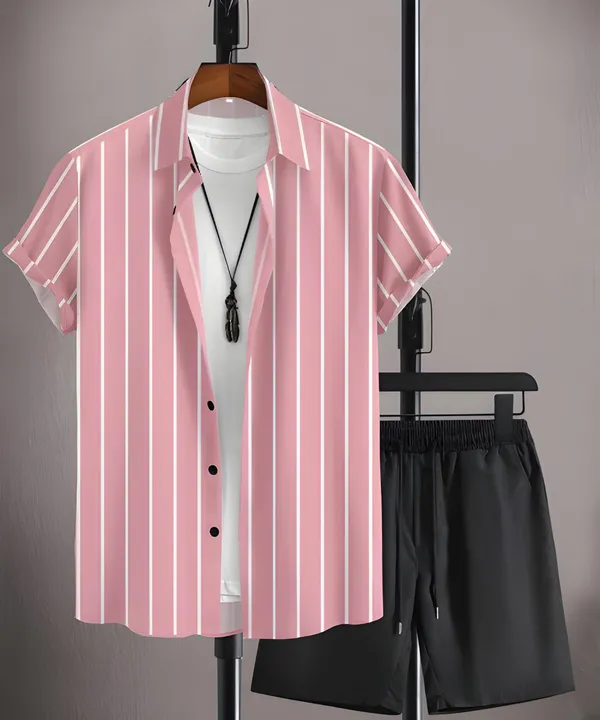 Pink_Shirt_&_Shorts_Co-ords_for_Men