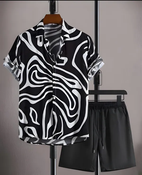 Black_Digital_Printed_Casual_Co-ords_or_Night_Suit_Set_For_Men