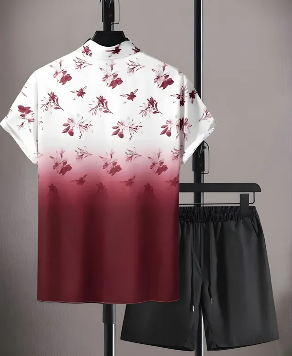 Maroon_&_White_Men's_Night_Dress