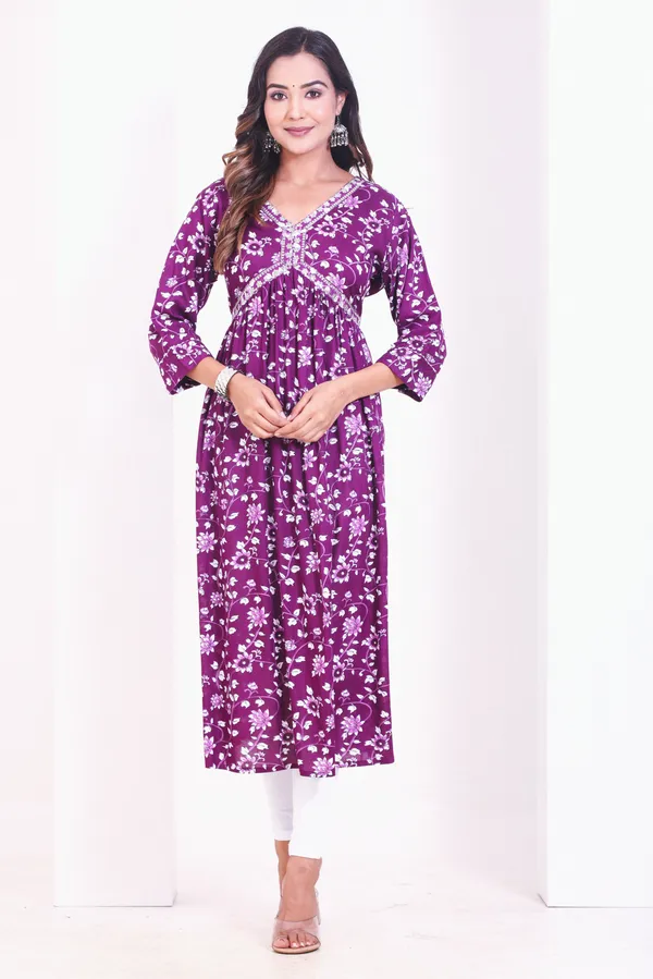 Trendy_Women_Purple_Floral_Printed_Kurta
