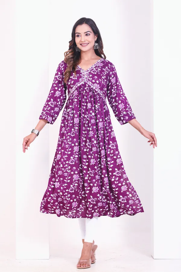 Trendy_Women_Purple_Floral_Printed_Kurta