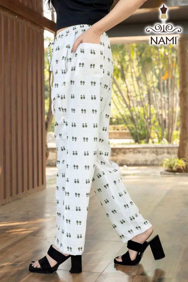 Light_Floral_Print__Butti_Cotton_Pants_For_Women