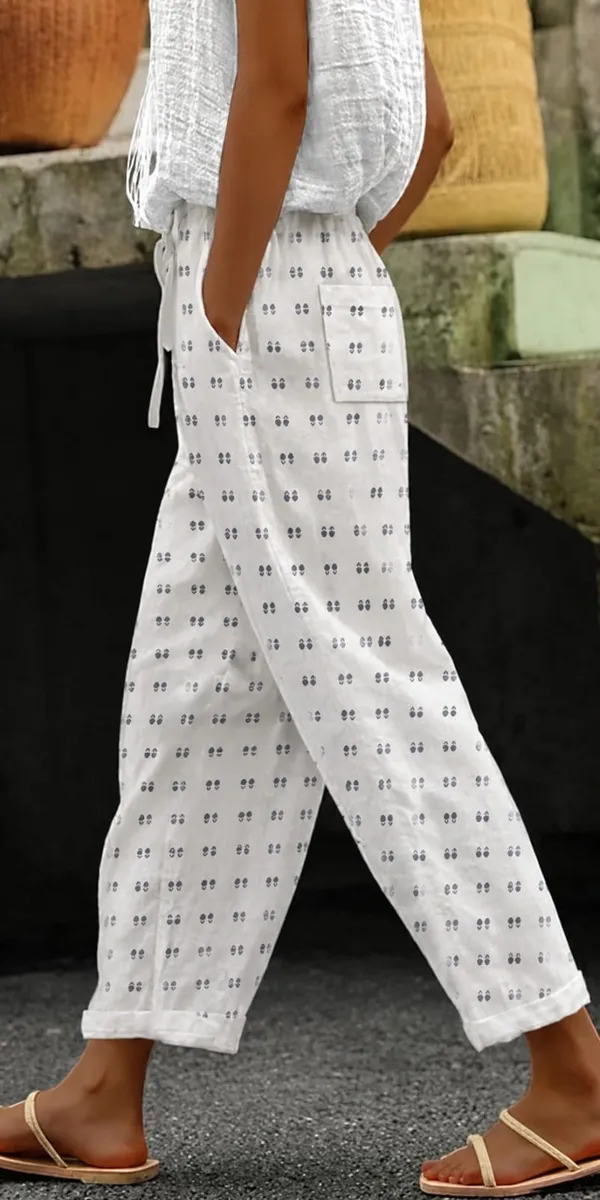 Light_Floral_Print__Butti_Cotton_Pants_For_Women