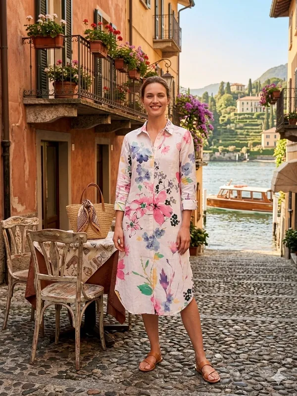 Beige_Floral_Printed_Shirt_Dress