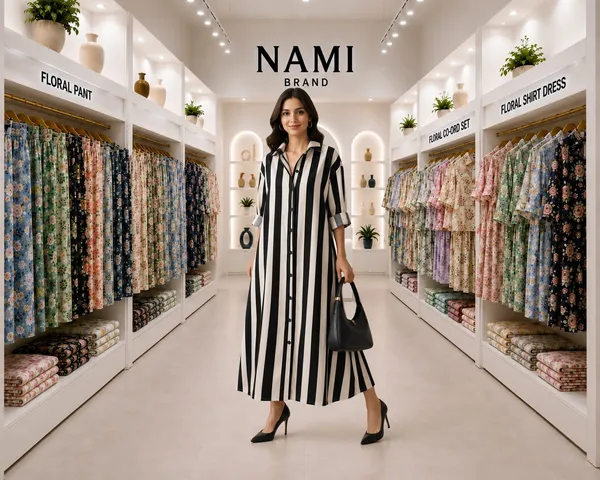 Black_Stripes_Long_Shirt_Dress_For_Women