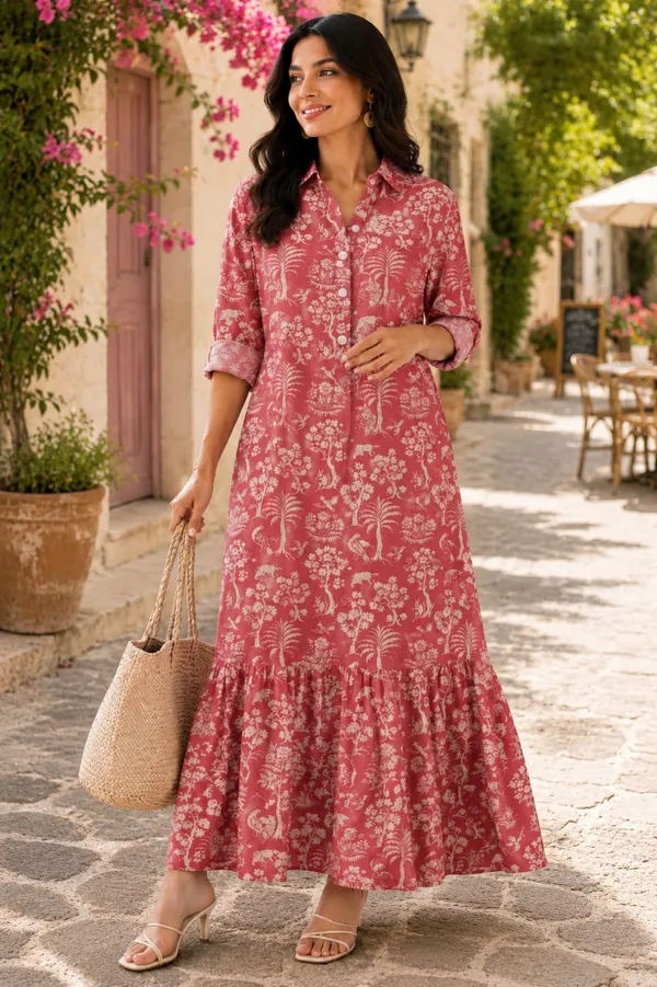 Blooming_Rose_Flared_Long_Print_Dress_For_Women