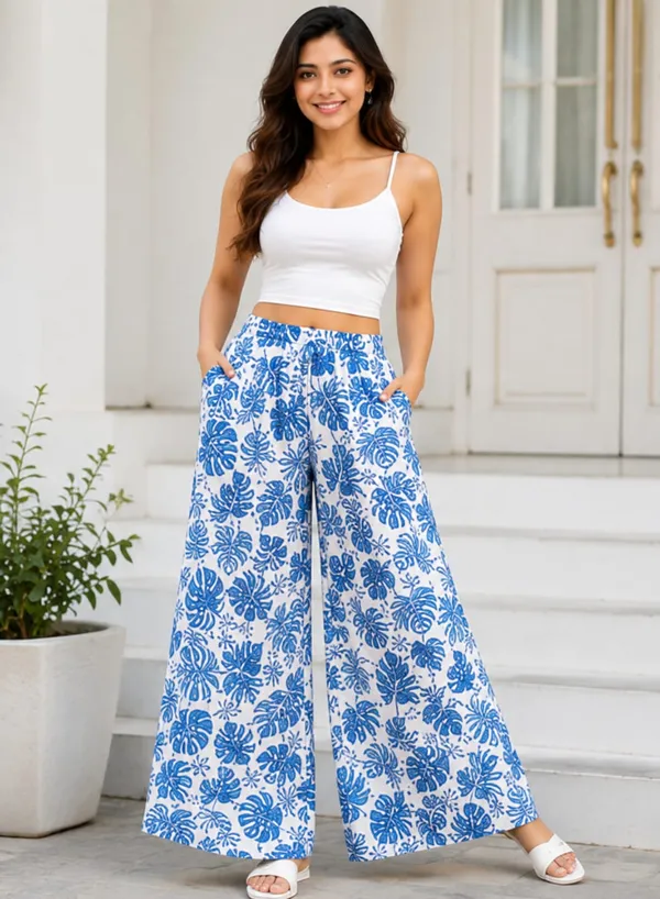 Blue_Floral_Print_Cotton_Palazzo_For_Women