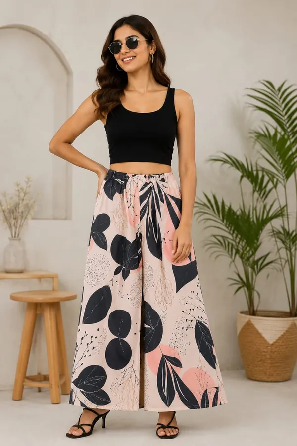 Boho_Abstract_Leaf_And_Dot_Digital_Print_Cotton_Palazzo_For_Women