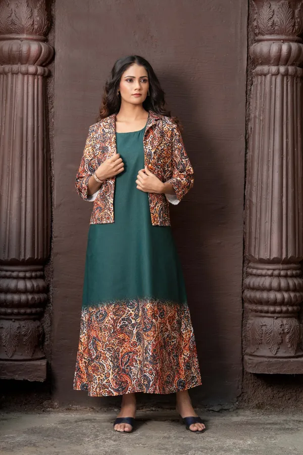 Bottle_Green_Floral_Aura__Removable_Jacket_Gown_