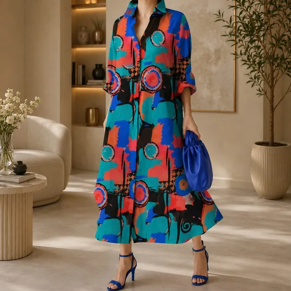 Colorful_Abstract_Cotton_Blend_Print_For_Women