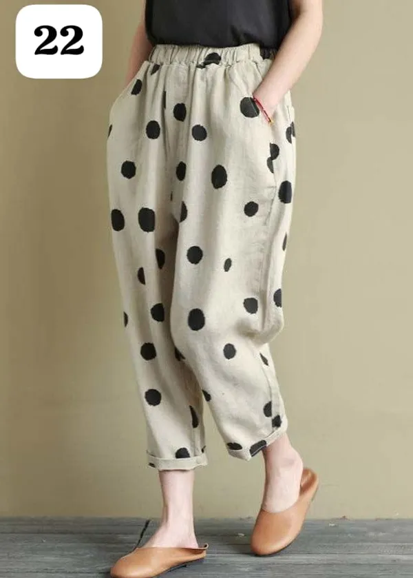 Fone_Floral_Print_Cotton_Pants_For_Women