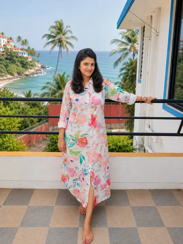 Floral_Printed_Shirt_Dress