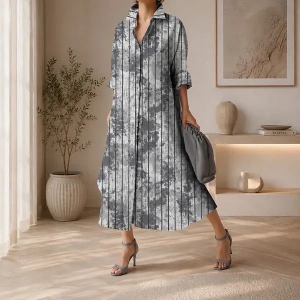 Grey_Tie_-_Dye_Long_Shirt_Dress_For_Women
