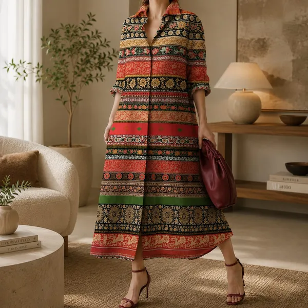Ish_Cotton_Blend_Printed_Long_Shirt_Dress_For_Women