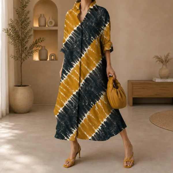 Mustard_And_Grey_Tie_-_dye__Long_Shirt_Dress_For_Women