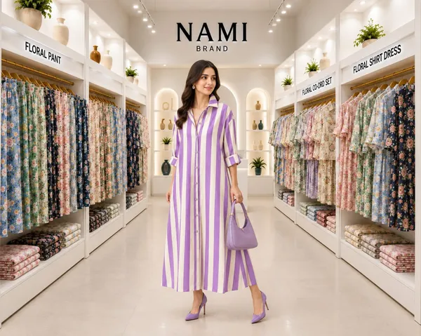 Purple_Stripes_Long_Shirt_Dress_For_Women