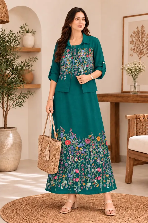 R.Green_Floral_Aura__Removable_Jacket_Gown_