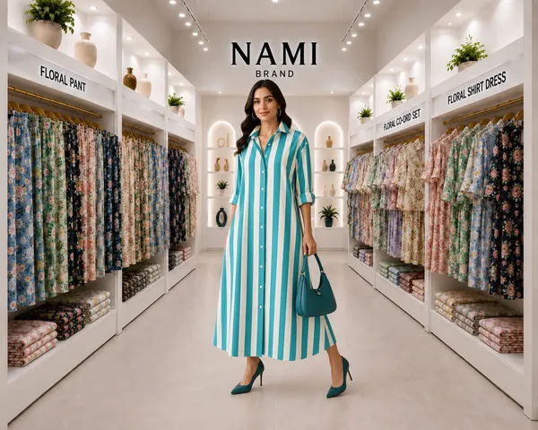 T.Blue_Stripes_Long_Shirt_Dress_For_Women