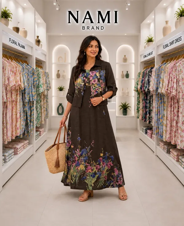 Brown_Floral_Aura__Removable_Jacket_Gown_