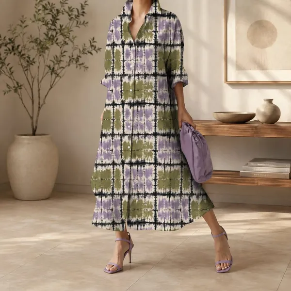 Violet_And_Olive_Tie_-_dye__Long_Shirt_Dress_For_Women
