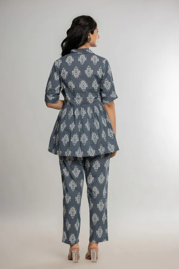 Grey_Premium_Cotton_Floral_Print_Co-Ord_Set_For_Women_&_Girls