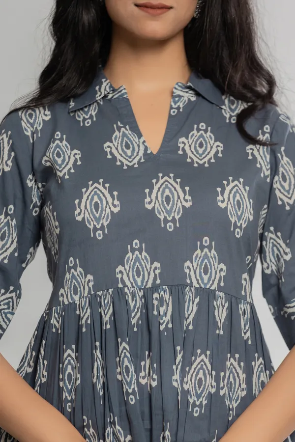 Grey_Premium_Cotton_Floral_Print_Co-Ord_Set_For_Women_&_Girls