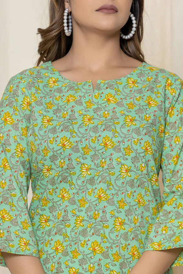 Light_Green_Premium_Cotton_Floral_Print_Night_Suit_For_Women_&_Girls