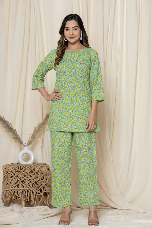 Light_Green_Premium_Cotton_Floral_Print_Night_Suit_For_Women_&_Girls
