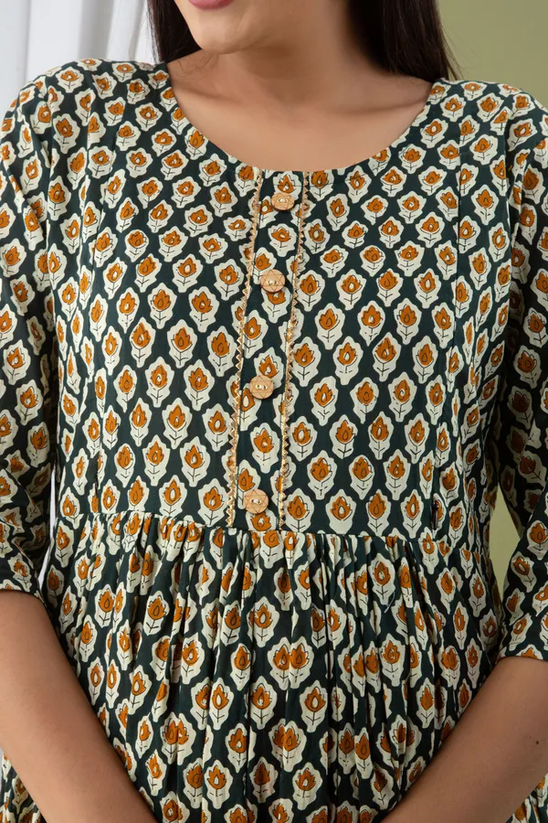 BLACK_BUTTI_PRINTED_MATERNITY_DRESS