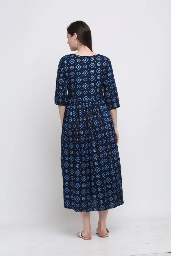BLUE_BANDHEJ_PRINTED_MATERNITY_DRESS