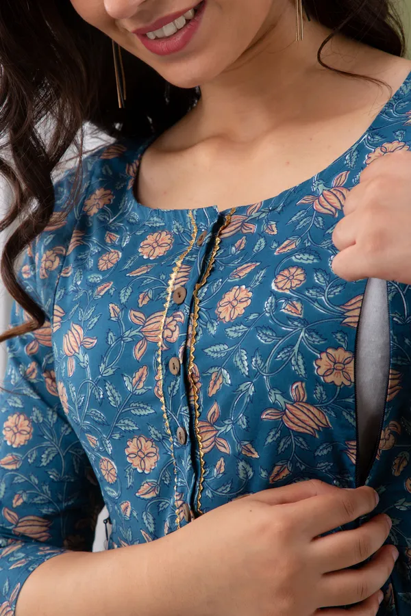 BLUE_FLOWER_MATERNITY_DRESS