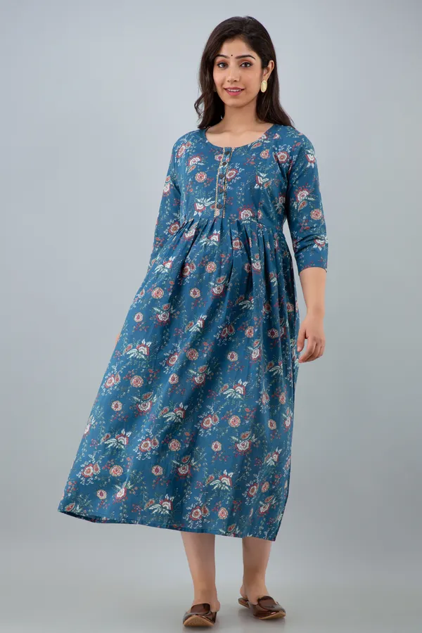 BLUE_FLOWER_PRINTED_MATERNITY_DRESS
