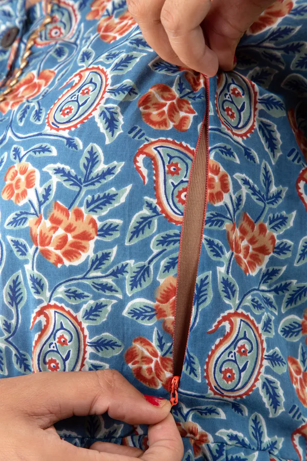 BLUE_PRINTED_MATERNITY_DRESS