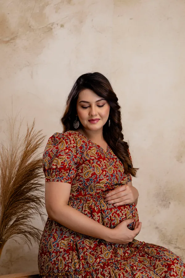 Cotton_Printed_Maternity_Kurti