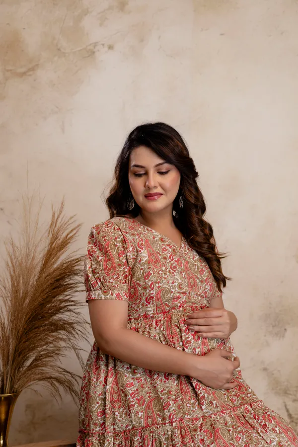 Cotton_Printed_Maternity_Kurti