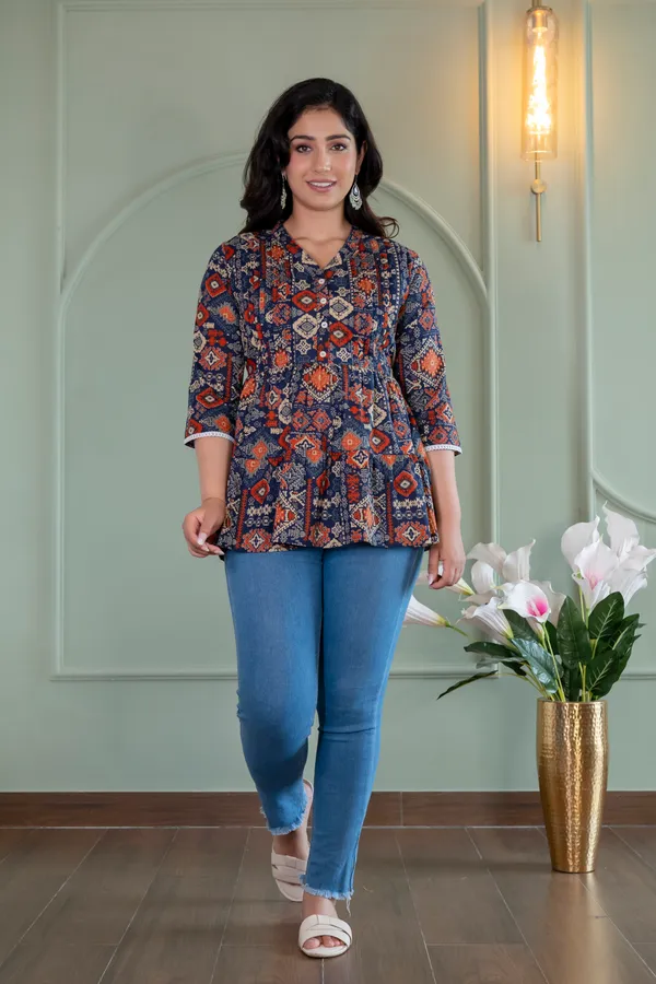 Cotton_Geometric_Printed_Maternity_Top
