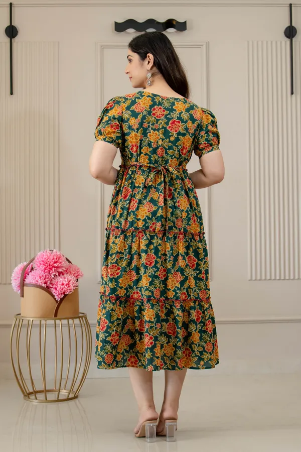 GREEN_PRINTED_MATERNITY_DRESS