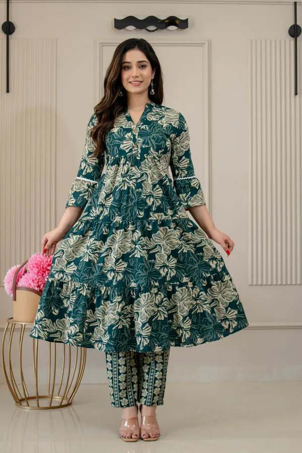 GREY_GREEN_MATERNITY_KURTA_PANT_SET_