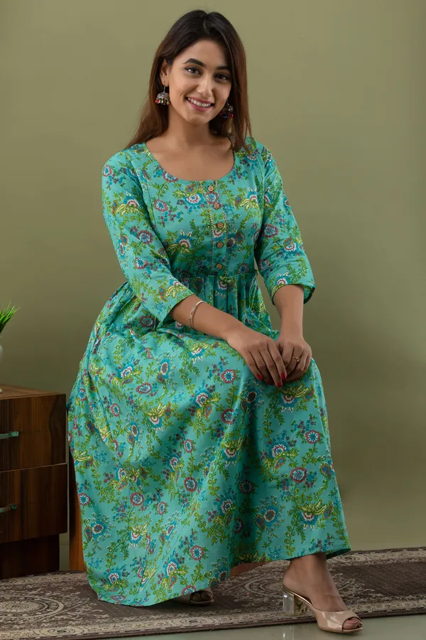 LIGHT_GREEN_FLOWER_PRINTED_MATERNITY_DRESS