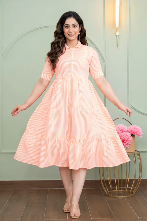 LIGHT_ORANGE_MATERNITY_DRESS