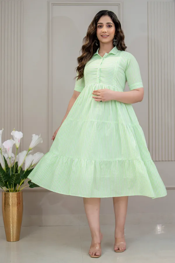 LIME_GREEN_MATERNITY_DRESS