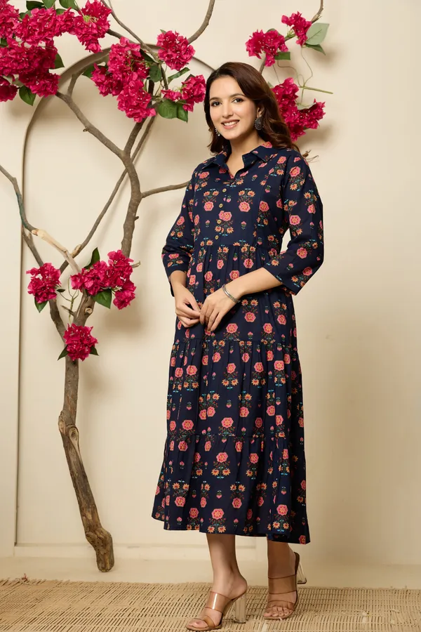 NAVY_BLUE_FLOWER_PRINTED_MATERNITY_DRESS