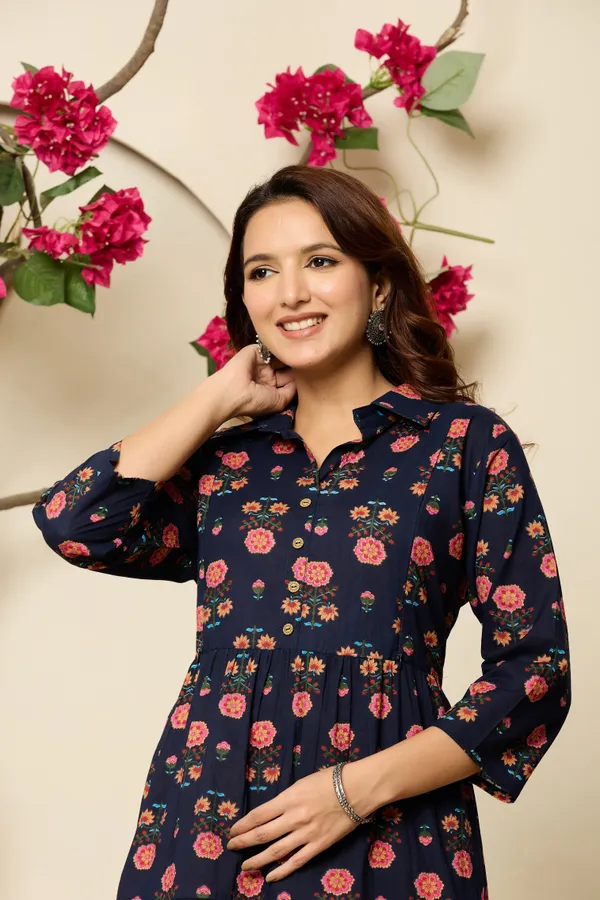 NAVY_BLUE_FLOWER_PRINTED_MATERNITY_DRESS