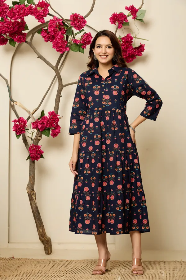 NAVY_BLUE_FLOWER_PRINTED_MATERNITY_DRESS
