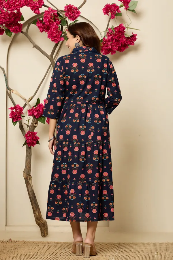 NAVY_BLUE_FLOWER_PRINTED_MATERNITY_DRESS