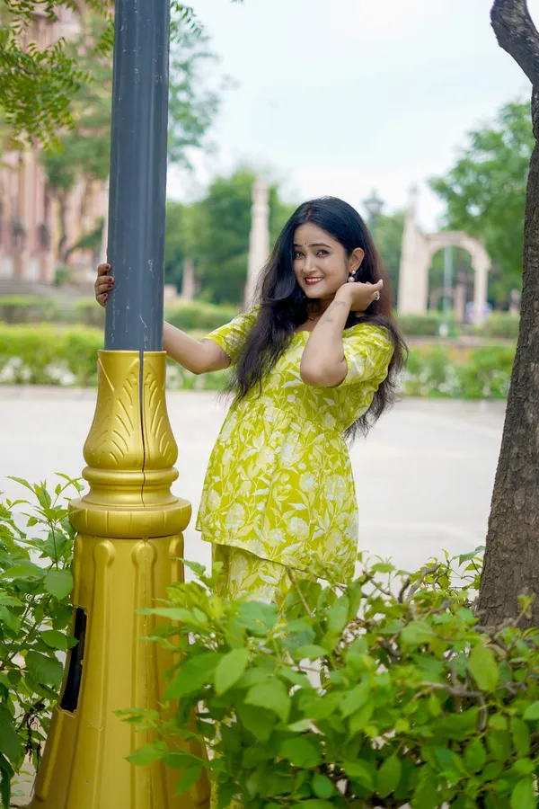 Neon_Cotton_Printed_Short_Kurti_&_Bottom_Co-Ord_Set_(2Pcs)