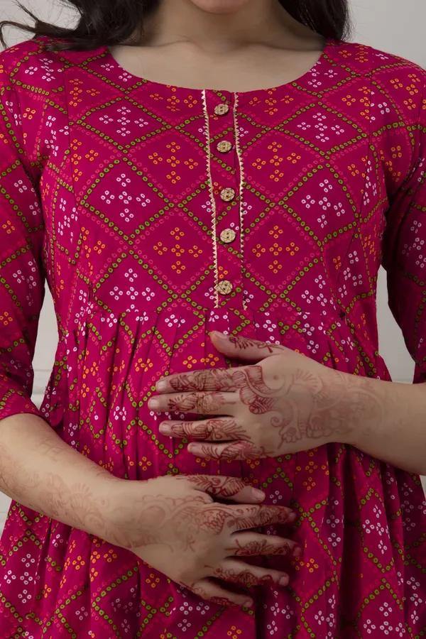 PINK_BENDEJ_PRINTED_MATERNITY_DRESS