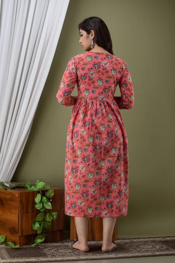 PINK_FLOWER_MATERNITY_DRESS