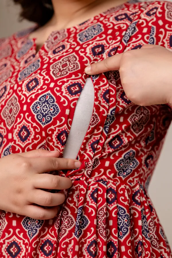 Patola_printed__maternity_dress
