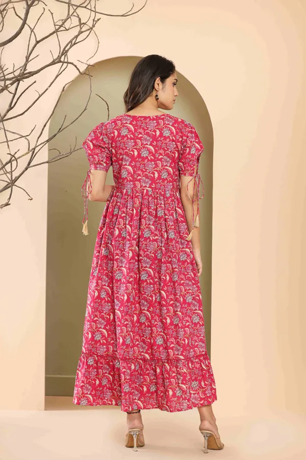 Pink_Cotton_flower_Printed_Flared_Dress